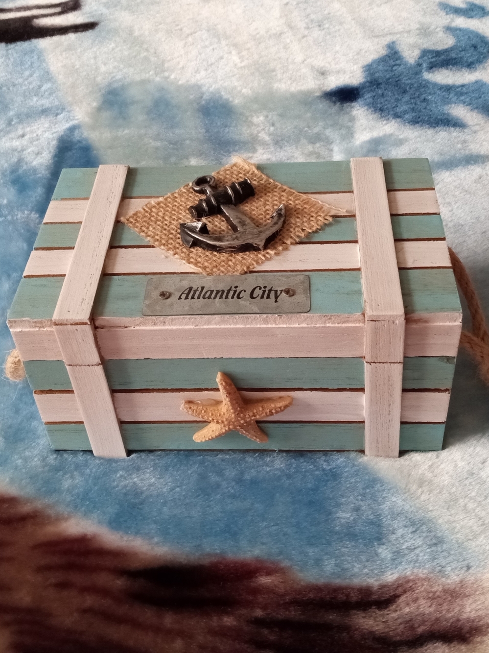 Boardwalk Keepsake Box ~ Coins and Cufflinks Trinkets ~ Jewelry Box
